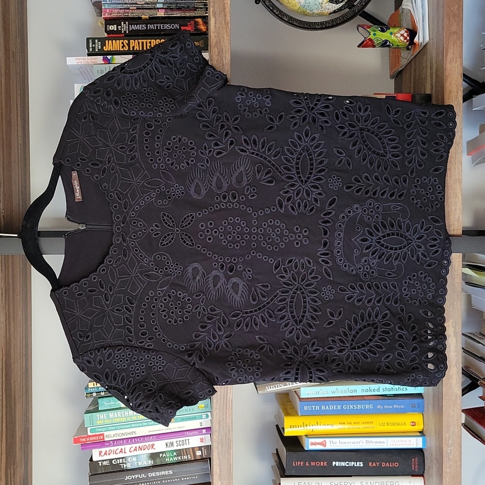 J. McLaughlin eyelet blouse